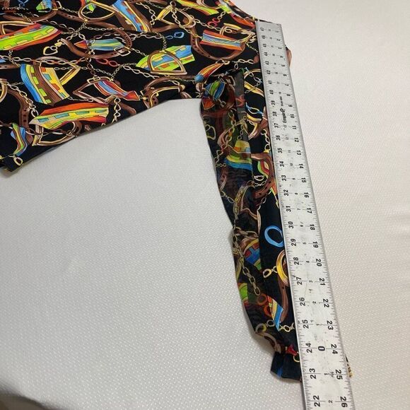 ICIKULS Horsebit Equestrian Long Sleeve Shirt Size Small - Picture 4 of 11